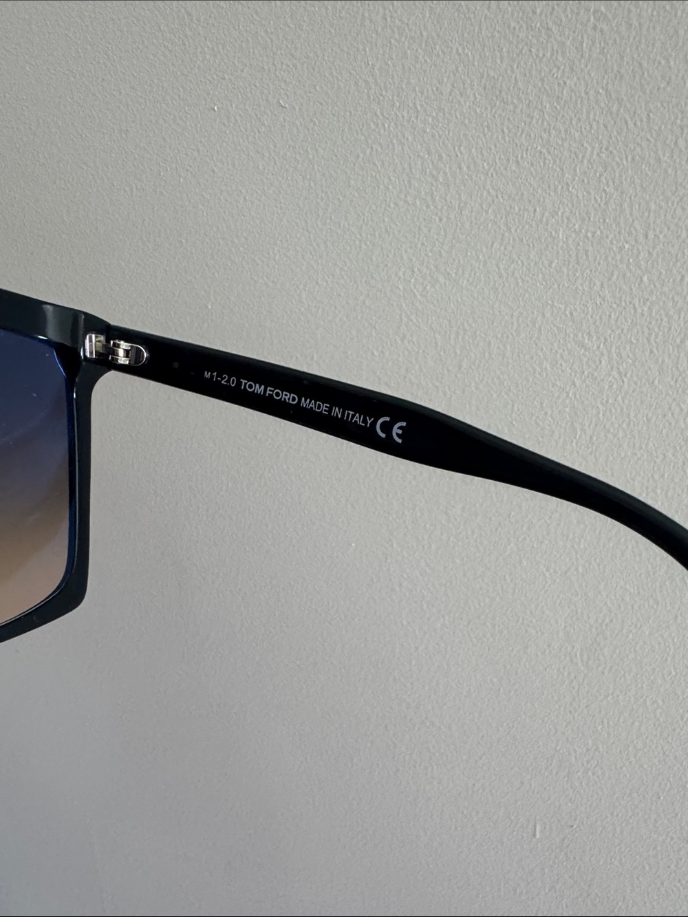 Tom Ford Black Frame Sunglasses with Brown Gradient Lenses - Picture 5 of 9